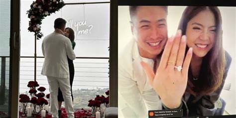 Photos Of Clarissa Tanoes Romantic Proposal By Her Boyfriend In The Us