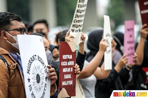 Foto Pekerja Migran Tuntut Malaysia Hentikan Kekerasan Di Pusat