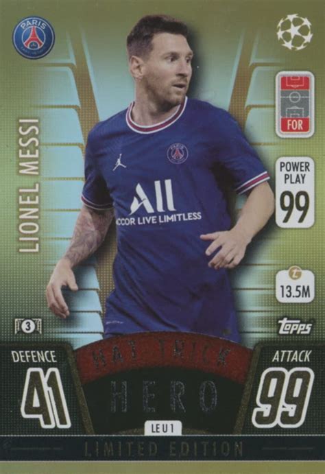 Buy Topps Match Attaxupdate Limited Edtion Lionel Messi Psg