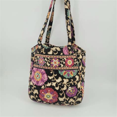 Vera Bradley Tote Bag Purse 2 Shoulder Straps Large 14w X 12h X 3 5d