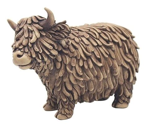 Hughie Highland Cow Figurine Leonardo Collection Bronze Gifts