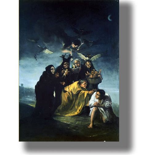 Incantation Francisco Jose De Goya Y Lucientes Artwork Black Spell Print