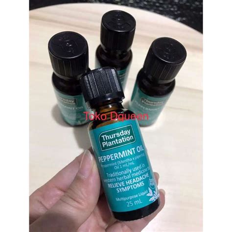 Jual Thursday Plantation Peppermint Oil 25ml Di Seller Toko Dqueen