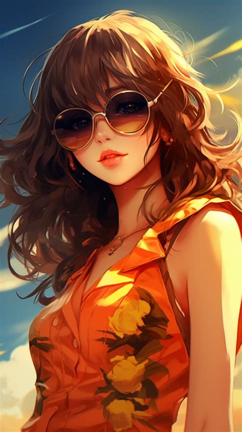 Sunglasses Anime Girl Aesthetic 41 Wallpaper Images And Photos