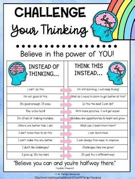 Fixed Vs Growth Mindset Worksheets For Teenagers Australian Teachers