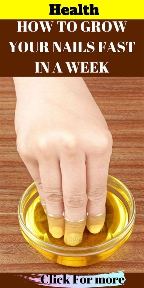 How To Grow Your Nails Fast In A Week Grow Long Nails Grow Nails