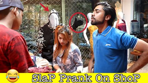 Slap Prank On Cute Girl Mannequin Prank AJAhsan YouTube