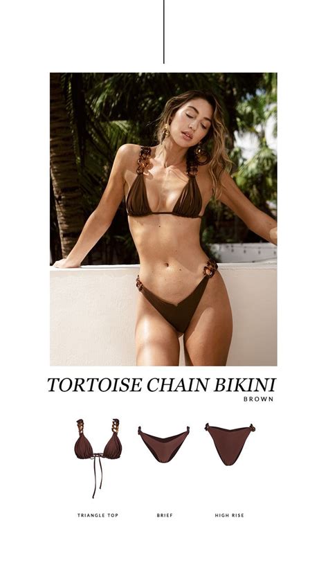 The Tortoise Chain Bikini Bikinis Luxury Resort Wear Triangle Top