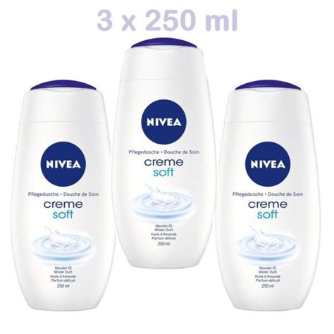 Nivea Pflegedusche Creme Soft Mit Mandelöl 3 X 250ml Zarbi Ch