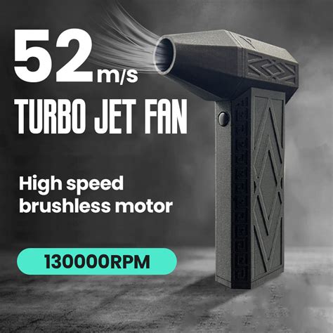 Blower Turbo Jet Fan 130 000RPM Mini Turbo Jet Fan 3 Speed Adjustable