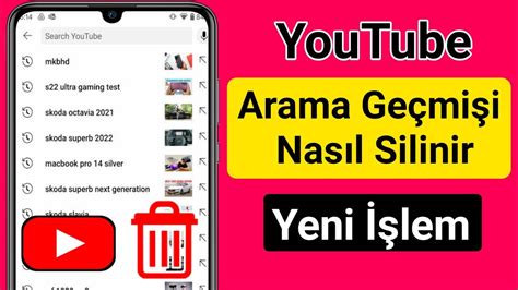 Youtube Uygulamas Nda Arama Ge Mi I Nas L Silinir Youtube