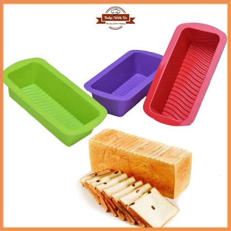 Silicone Rectangle Non Stick Bread Loaf Cake Mold Bakeware Baking Pan