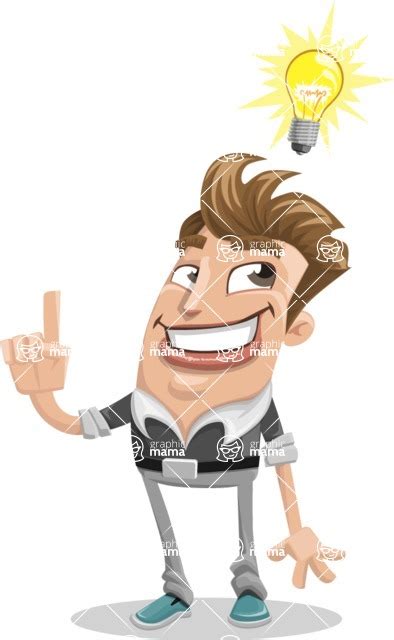 Funny Man Cartoon Vector Character 112 Illustrations Idea 2