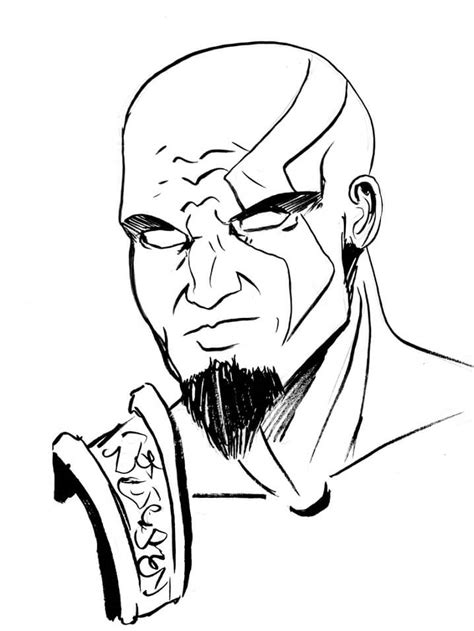 Kratos Forte Para Colorir Imprimir E Desenhar Colorir Me