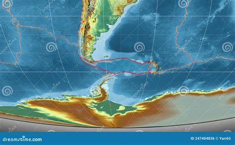 Scotia Tectonics Featured. Relief. Mollweide Projection Stock Footage - Video of magma ...