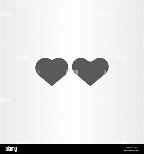 black vector heart vector icons design Stock Vector Image & Art - Alamy