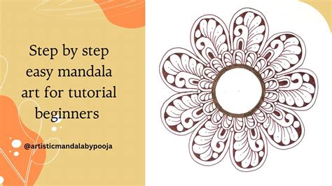 Step by step easy mandala art for tutorial beginners🤎 *74 #mandalaart # ...