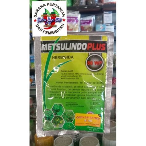 Jual HERBISIDA METSULINDO PLUS 80 WP 40 GR Shopee Indonesia