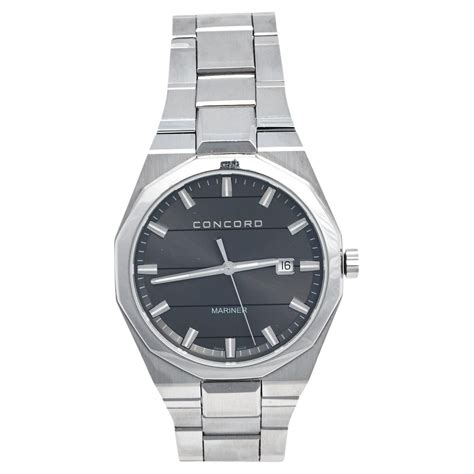 Concord Stainless Steel Mariner Quartz Wristwatch Ref 15 78 110 At