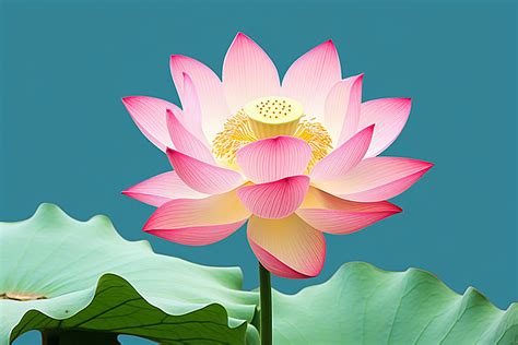 Pink Lotus Flower Has Many Leaves Background High Resolution Flower