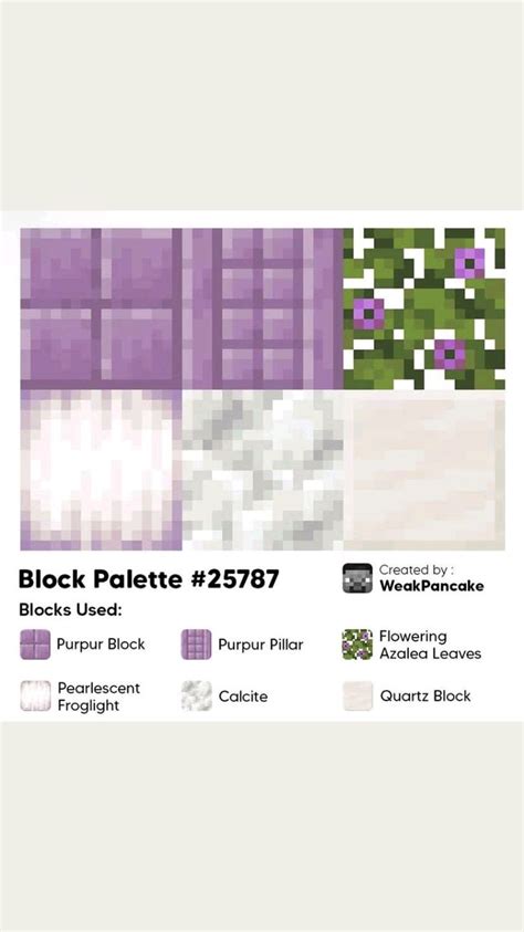 Minecraft Palettes Pt 2 Minecraft Minecraft Blocks Minecraft Creations