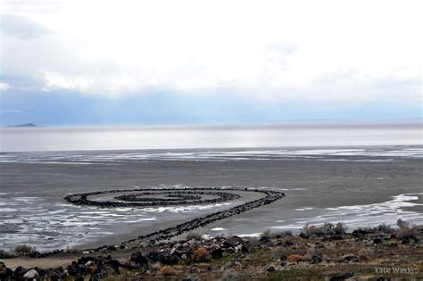 Katie Wanders : Spiral Jetty, Rozel Point Great Salt Lake, Utah