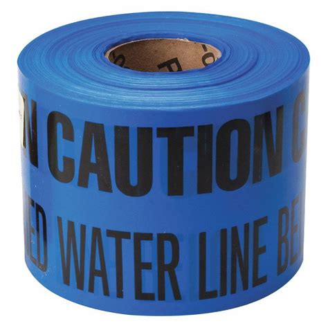 Warning Tape Causion Main Water Line Below Blue