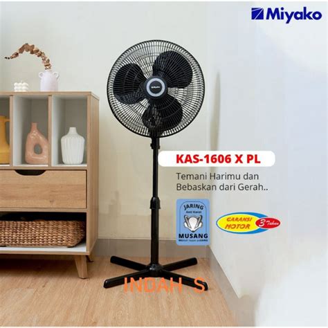 Jual Kipas Angin MIYAKO KAS 1606X PL Standfan MIYAKO 16Inch KAS 1606X