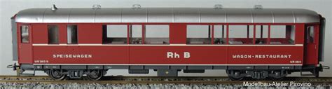 Pirovino Modellbau Atelier Rhb Wr Speisewagen Rot