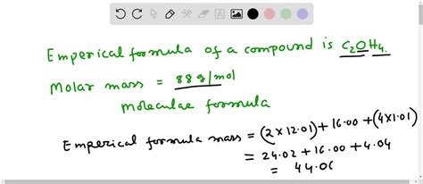 Solved What Is The Molecular Formula For A Compound With An Empirical