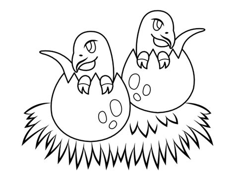 Printable Compsognathus Babies Coloring Page