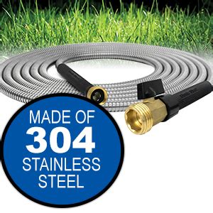 Emson Bionic Steel Pro Garden Hose 304 Stainless Steel Metal 100 Foot