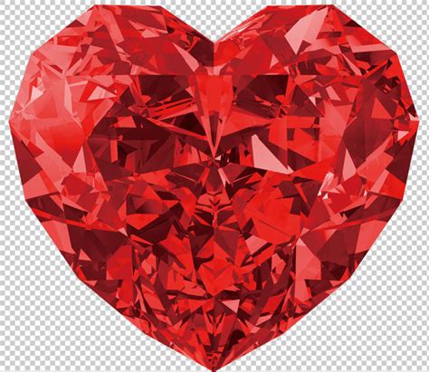 Red Heart Diamond png