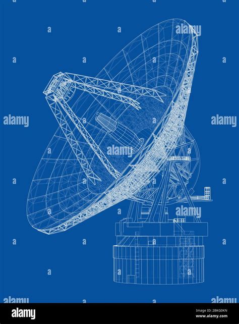 Radio Telescope Concept Outline Vector Stock Vector Image And Art Alamy