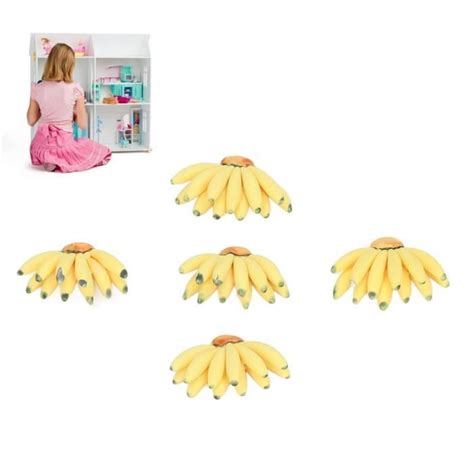 Zerodis Bananes De Maison De Poup E Faux Fruits Bananes R Alistes