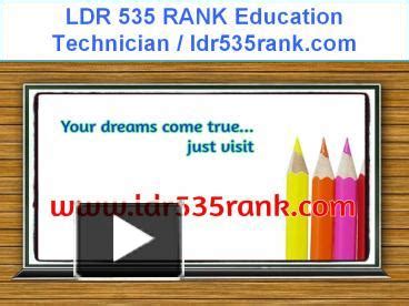 Ppt Ldr Rank Education Technician Ldr Rank Powerpoint