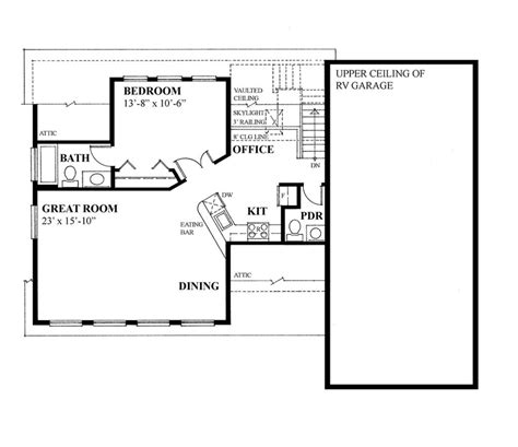 Country Floor Plan - Upper Floor Plan Plan #118-139 | Country style ...