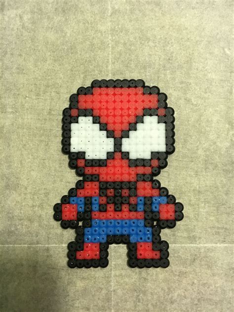 Spider Man Chibi Beads Pixel Spiderman Pixel Art Pixel Art Pixel