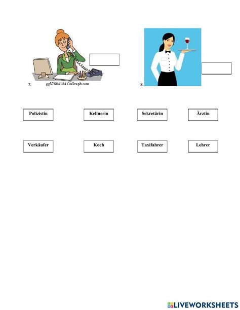 Berufe Online Exercise For Live Worksheets