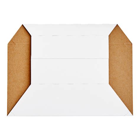 Carnival King White Kraft Paper Food Sleeves For Lb Food Trays