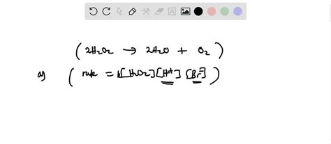 Solvedthe Aqueous Decomposition Of Hydrogen Peroxide In The Presence