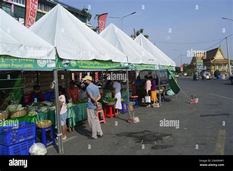 Community Weekend Market In Takeo Phnom Penh Cambodia A Cambodian