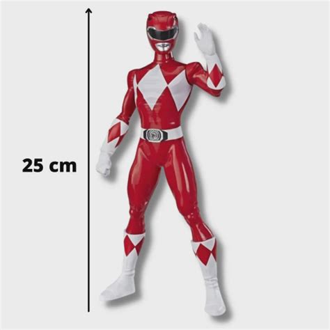 Boneco Power Rangers Vermelho Figura Mighty Morphin Hasbro Em