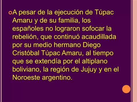 La Rebelión De Tupac Amaru Ii Ppt