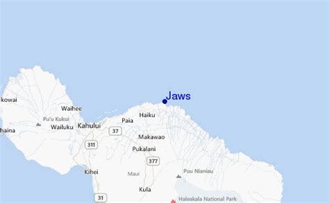 Where is jaws on maui map