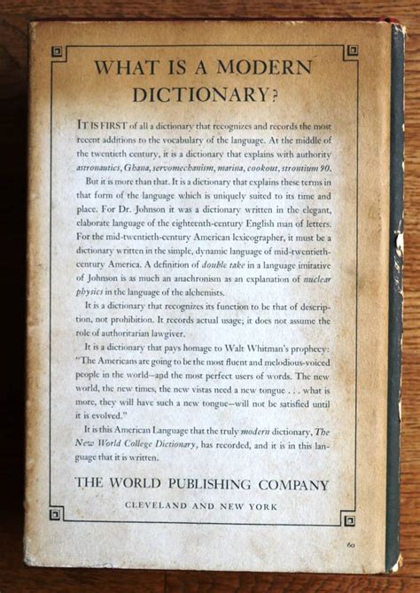 Yahoo オークション WEBSTER S NEW WORLD DICTIONARY OF THE AMERICA