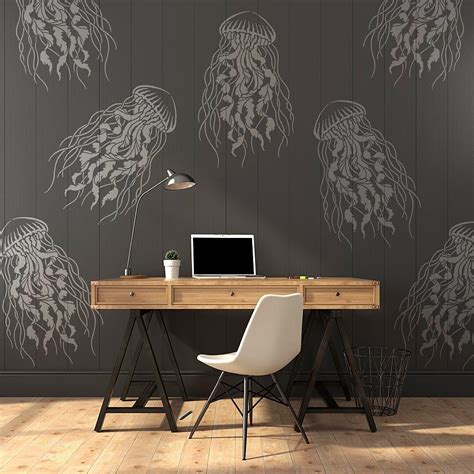 Allover stencils, damask stencils for walls. Stencils for easy DIY decor.