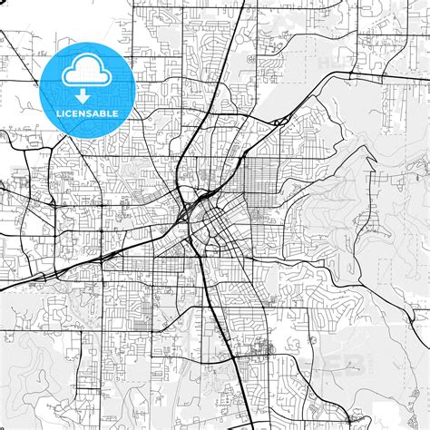 Vector PDF map of Huntsville, Alabama, United States - HEBSTREITS