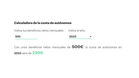 Calcula tu nueva cuota de autónomos