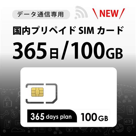 Docomo回線 データ専用 プリペイドsimカード100gb365日｜格安simカード購入通販